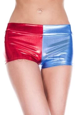 MUSIC LEGS Metallic Red/Blue Shorts