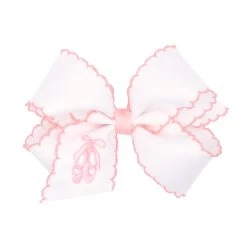 Embroidered Ballet Slipper Bow