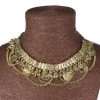 Coin And Swag Necklace (Gold) -Cosplay Clothing Store 1463 GLD 2 MetalNeckCoins