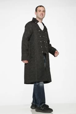 Black Brocade Coat (Adult) 11 Black Brocade Coat (Adult) -Cosplay Clothing Store 161057243680010BlackBrocadeMensCoat 16