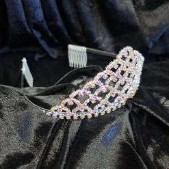 Iridescent Rhinestone Tiara -Cosplay Clothing Store 1674259411887