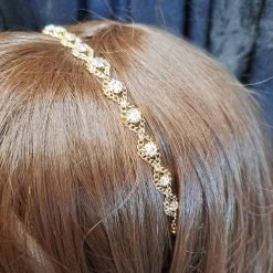 Golden Rhinestone Headband -Cosplay Clothing Store 1674261878838