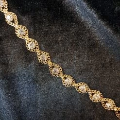 Golden Rhinestone Headband -Cosplay Clothing Store 1674262234874