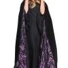 Deluxe Hooded Lined Cape (Adult) 2 Deluxe Hooded Lined Cape (Adult) -Cosplay Clothing Store 29291 63 Emb Velvet Satin Cape Blk Pur jpg