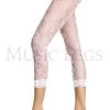 MUSIC LEGS Footless Floral Lace Tights (White) -Cosplay Clothing Store 35046 white