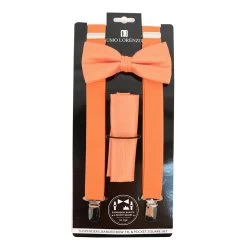 Suspender And Bowtie Kit (Orange)