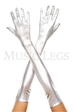 MUSIC LEGS Extra Long Metallic Gloves (Adult)