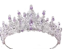 Royal Lavender Rhinestone Tiara