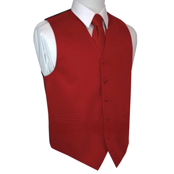 Satin Vest (Red) 3 Satin Vest (Red)