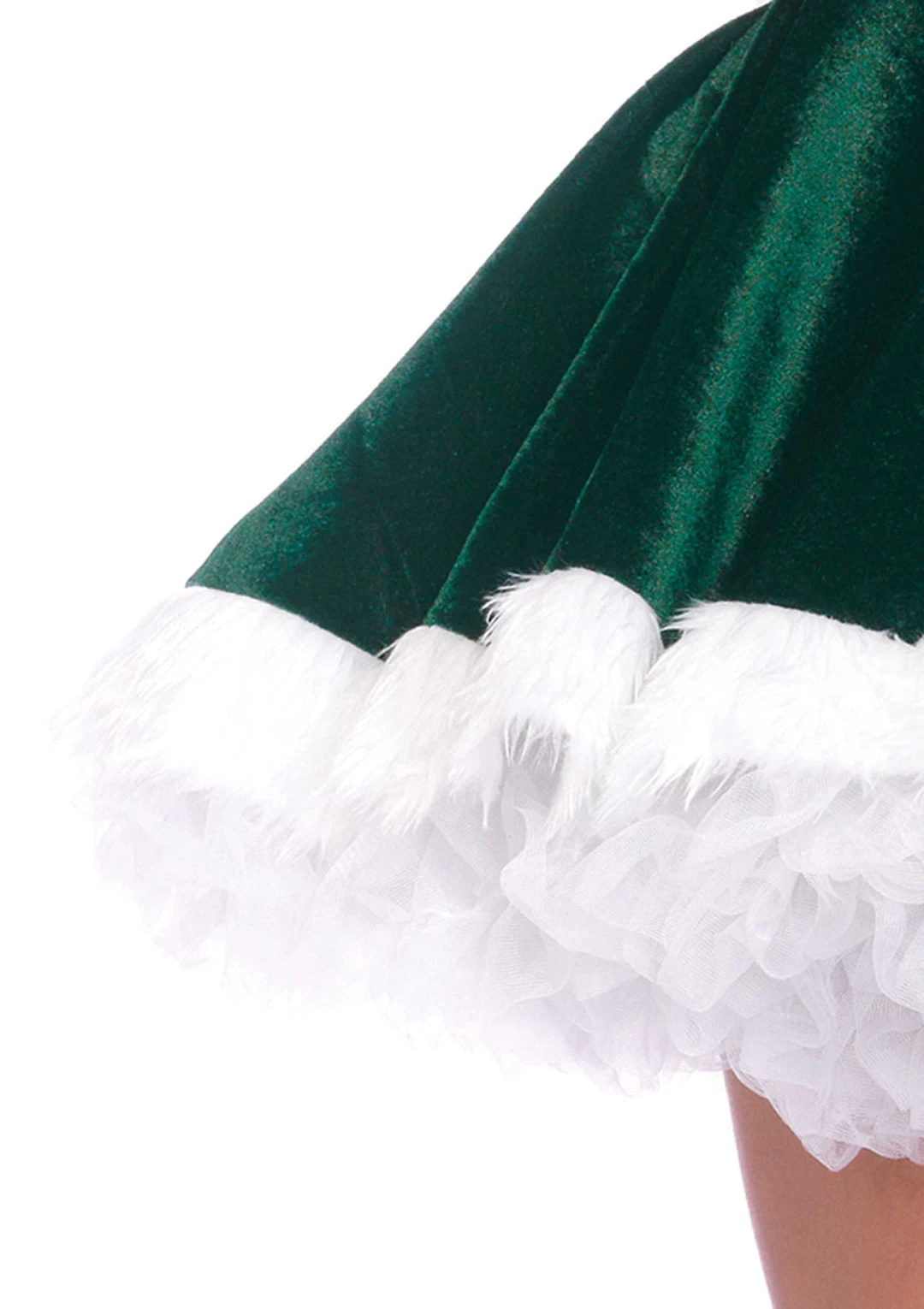 LEG AVENUE Cute Mrs. Claus Costume Green (Adult) 5 LEG AVENUE Cute Mrs. Claus Costume Green (Adult) - Image 3