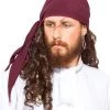 Linen Triangle Bandana -Cosplay Clothing Store 914 Aubergine