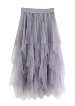 Skirt Hankerchief Tulle (Adult) -Cosplay Clothing Store ASCA1112A S1 GY