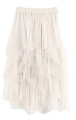 Skirt Hankerchief Tulle (Adult) -Cosplay Clothing Store ASCA1112A S1 WT