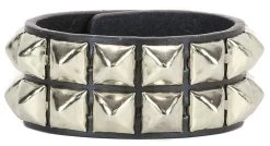 Punk Studded Bracelet (2-row)
