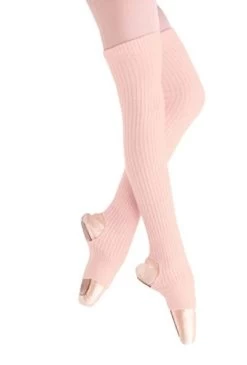 27" Ribbed Knit Stirrup Legwarmer Body Wrappers -Cosplay Clothing Store BKBW0194K S1 TP