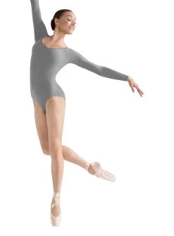 Long Sleeve Leotard By Bloch (Adult) -Cosplay Clothing Store BLBL5609L S1 GY