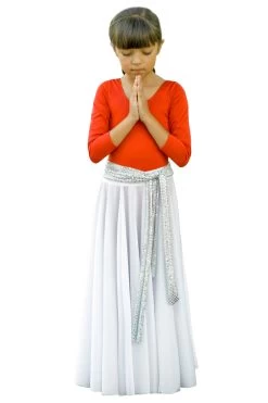 Long Liturgical Skirt (Child) -Cosplay Clothing Store BSBM2235G S1 WT