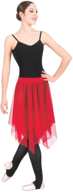 Hankerchief Skirt By Body Wrappers (Adult) -Cosplay Clothing Store BSBW0539L S1 red