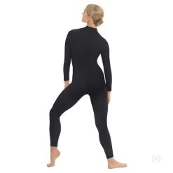 Long Sleeve Mock Neck Unitard Eurotard (Adult) -Cosplay Clothing Store BUE44132A S1 blk back