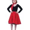 FUNNY FASHION Polka Dot Skirt (Child) -Cosplay Clothing Store CSFF4846G S1 RD