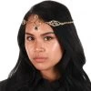 Antiqued Gold Circlet With Black Jewel -Cosplay Clothing Store HCEL10130