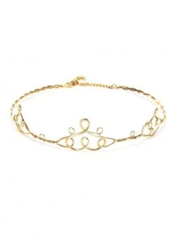 Scrolled Gold Circlet