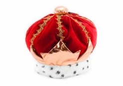 King Plush Hat Red -Cosplay Clothing Store HCEL29221 back