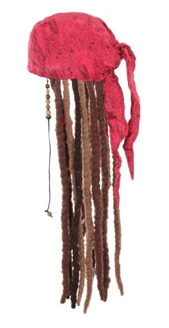 Jack Sparrow Scarf With Attached Dreads -Cosplay Clothing Store HHEL25162 side 1
