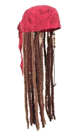 Jack Sparrow Scarf With Attached Dreads -Cosplay Clothing Store HHEL25162 side 2
