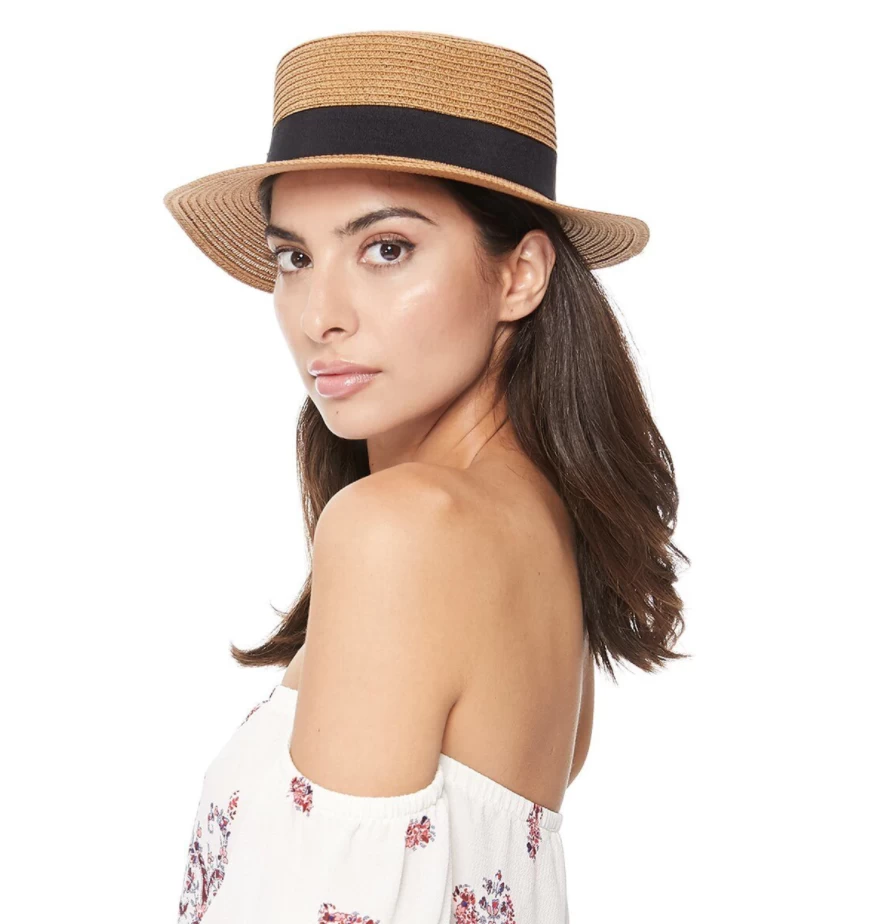 Straw Skimmer Hat 4 Straw Skimmer Hat - Image 2