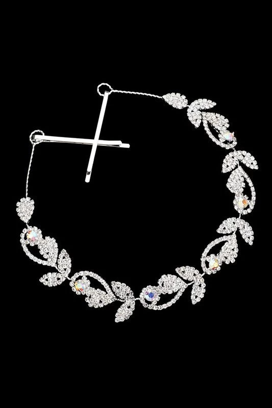 Rhinestone Wrap Flower Headpiece 4 Rhinestone Wrap Flower Headpiece - Image 2