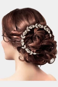 Rhinestone Wrap Flower Headpiece