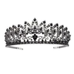 Pewter Rhinestone Tiara
