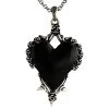 Black Heart Necklace 2 Black Heart Necklace -Cosplay Clothing Store LC1559 1