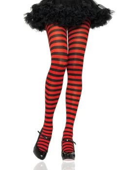 LEG AVENUE Thin-Striped Tights -Cosplay Clothing Store LCLA7100Y S1 RB
