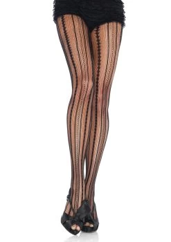 LEG AVENUE Vintage Pin Stripe Pantyhose