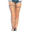 LEG AVENUE Rainbow Lamé Leg Wraps -Cosplay Clothing Store LTLA1938Y