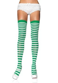 LEG AVENUE Striped Stockings 7 LEG AVENUE Striped Stockings -Cosplay Clothing Store LTLA6005Y S1 GW
