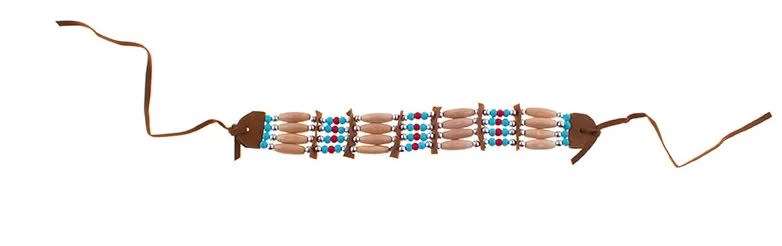 Choker Or Bracelet Beads & Leather 4 Choker Or Bracelet Beads & Leather - Image 2