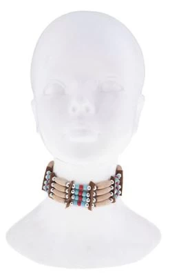 Choker Or Bracelet Beads & Leather