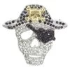 Rhinestone Pirate Brooch 1 Rhinestone Pirate Brooch -Cosplay Clothing Store P4782 S