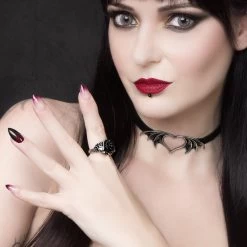 Bacchanal Black Rose Ring 8 Bacchanal Black Rose Ring -Cosplay Clothing Store R223 V5