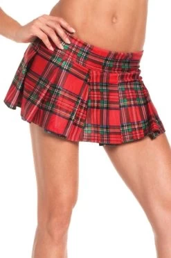 Be Wicked Plaid School Girl Skirt