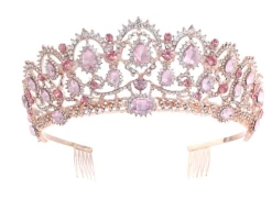 Pink Rhinestone Tiara
