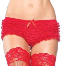 LEG AVENUE Ruffled Shorts -Cosplay Clothing Store TangaRed