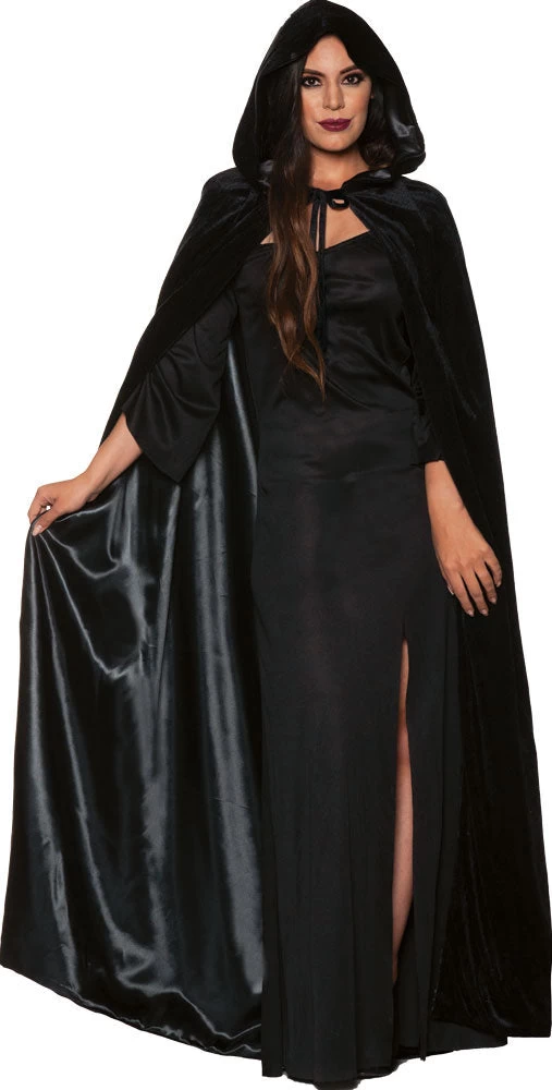 Deluxe Velvet Hooded Cape (Adult) 3 Deluxe Velvet Hooded Cape (Adult)