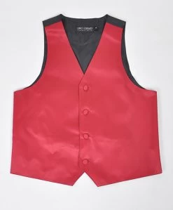 Satin Vest (Adult) -Cosplay Clothing Store VestBoy s red