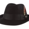 Quincy Classic Fedora -Cosplay Clothing Store WF574 BLACK 3Q