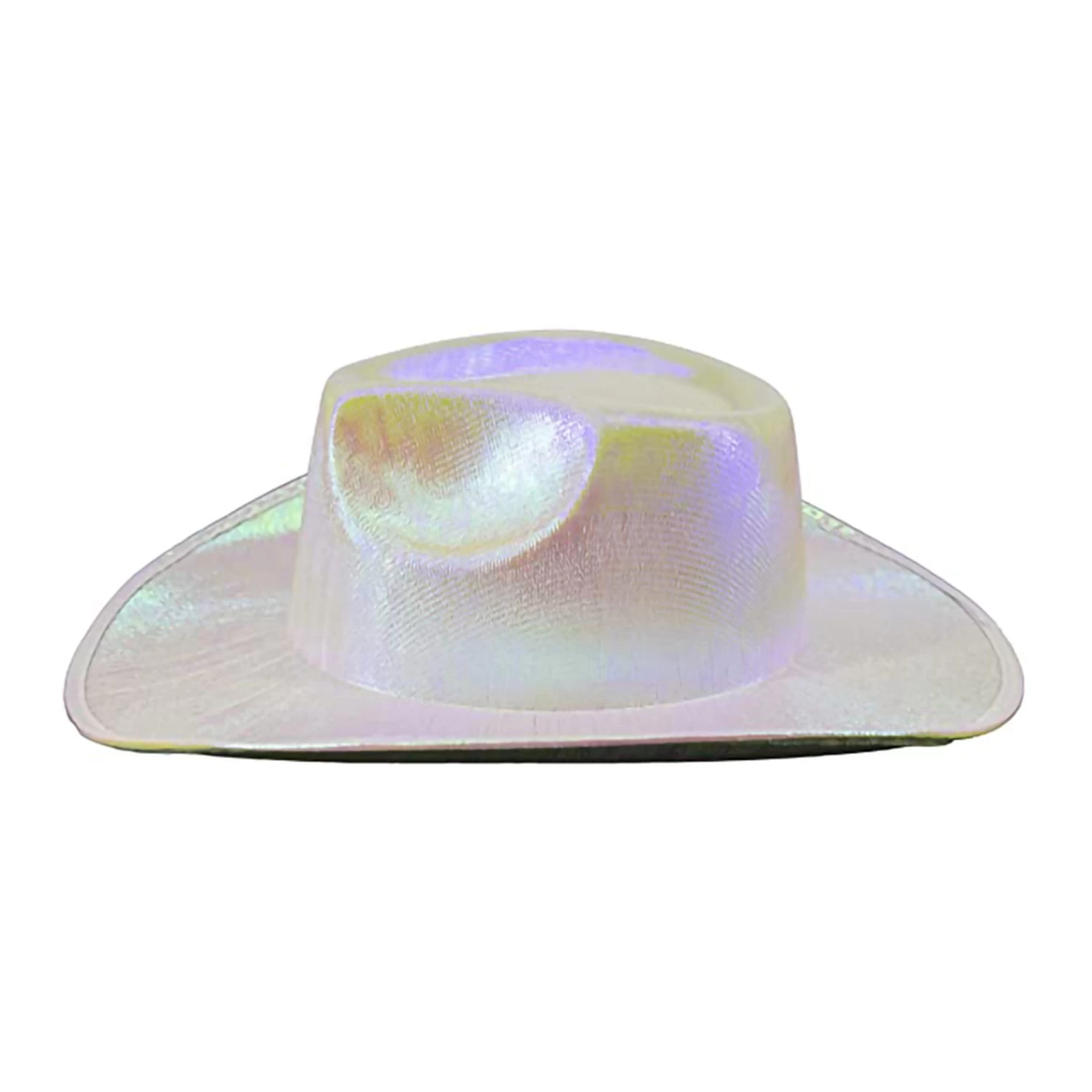 Iridescent Cowgirl Hat (White) 4 Iridescent Cowgirl Hat (White) - Image 2