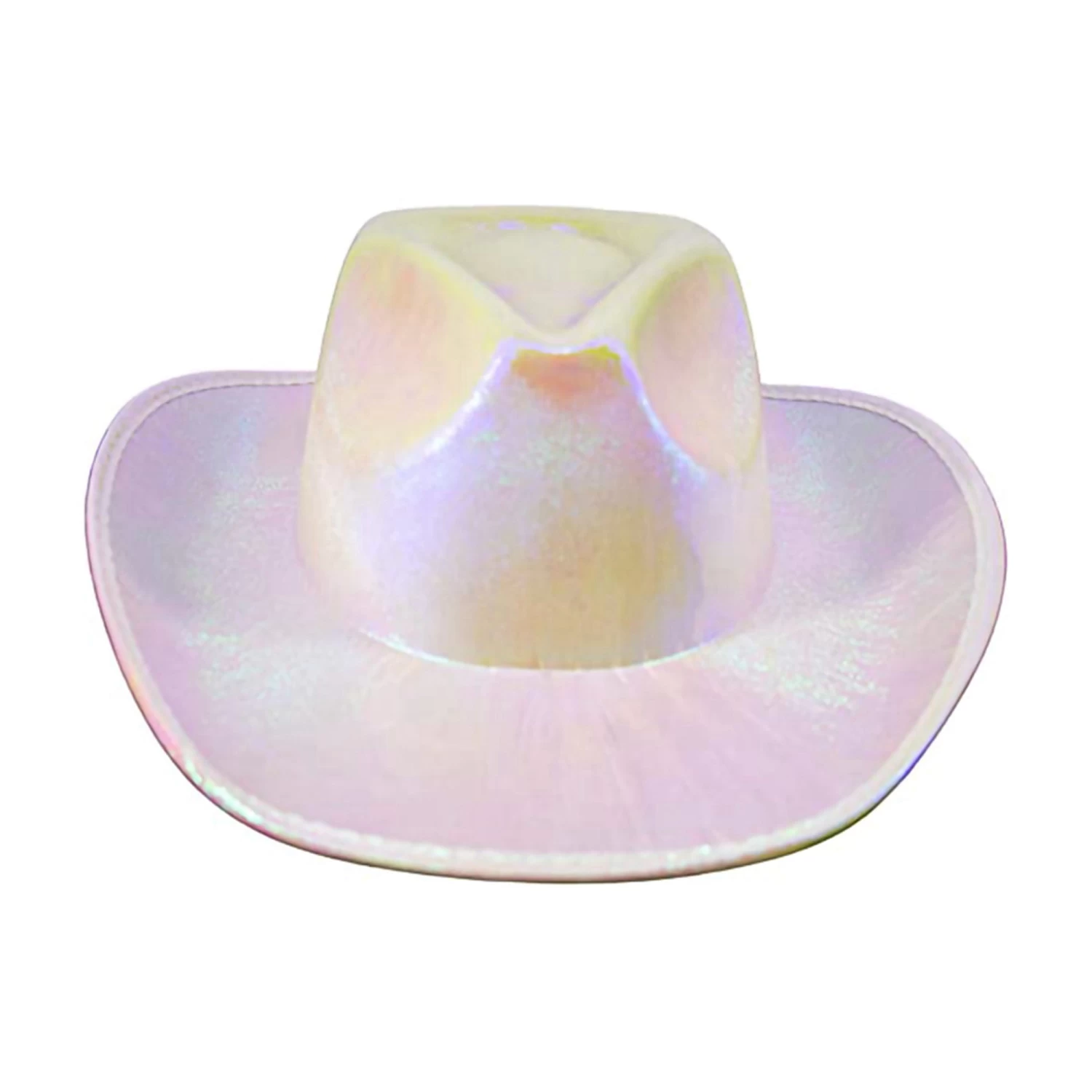 Iridescent Cowgirl Hat (White) 5 Iridescent Cowgirl Hat (White) - Image 3